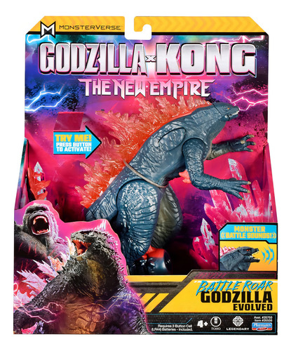 Muñeca Monsterverse Battle Roar Godzilla Evolved de 17 cm