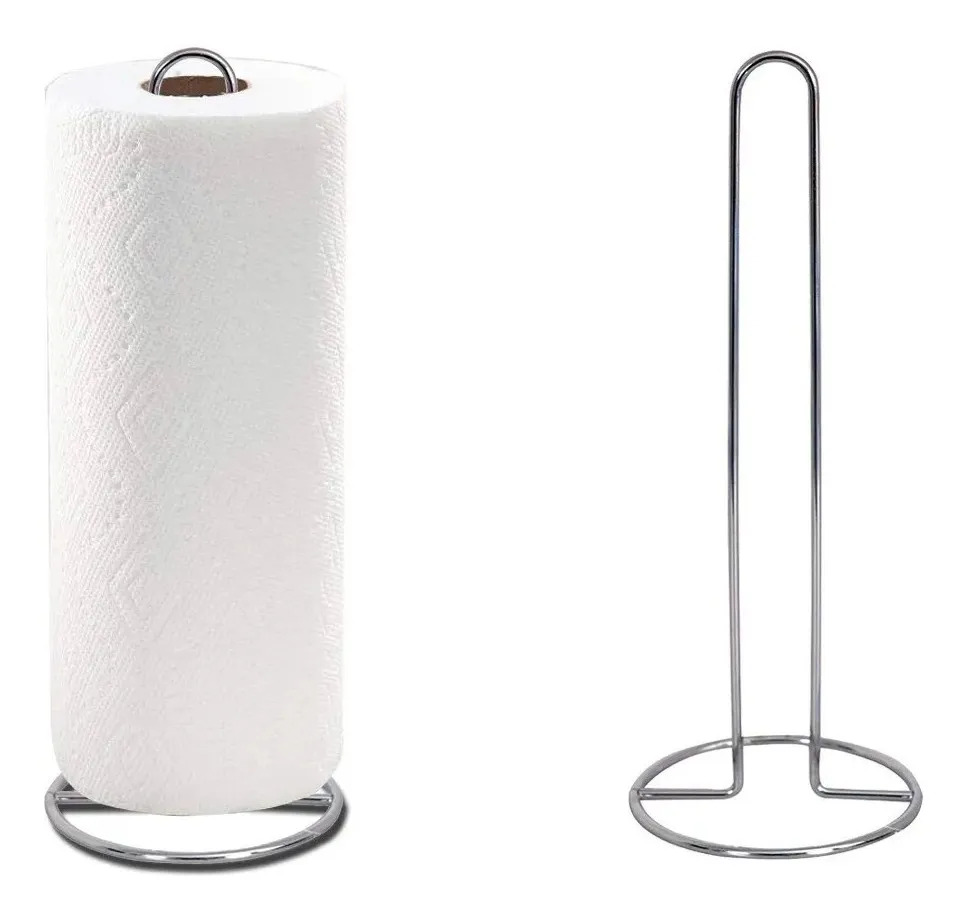 Porta Rollo Cocina Cromado Para Mesada Excelente Calidad Cromado
