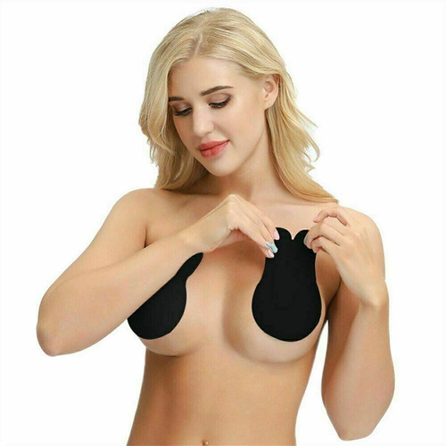 Imagen 3 de 10 de Sostén Invisible Levanta Busto O Cubre Pezon Talla S/m Beige