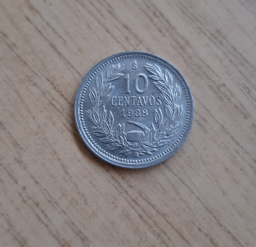 Moneda De 10 Centavos Año 1938