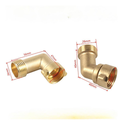 2 Uds Conector Acodado De Manguera De Jardín 45 Y
