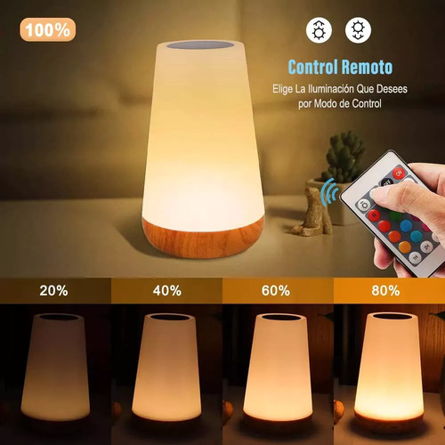 A Luz Nocturna Táctil Recargable - Bombillas Led De 13