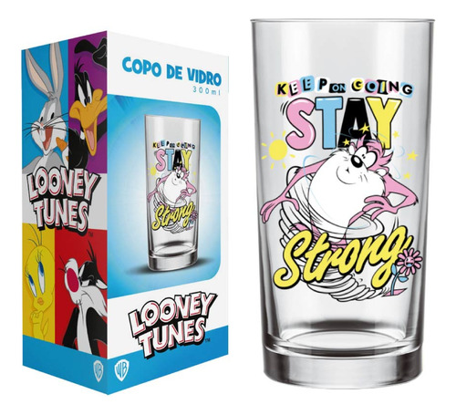 Copo Cylinder Manchester Taz Looney Tunes 300ml