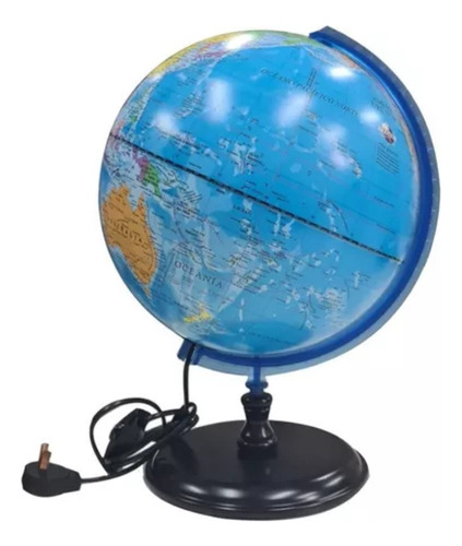 Globo Terraqueo Gloter 30 Cm Base Plastica 307lw Con Luz