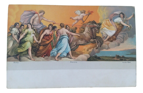 Postal Arte - Pintura Aurora Roma Guido Reni