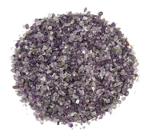 Mini Cuarzo Amatista 185grs / Chips P Botellas Manualidades Morado En Sus Diversas Gamas