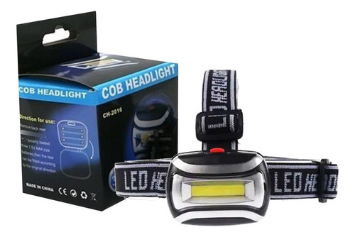 Linterna Minera Led Para La Cabeza Linterna Negro Luz Blanco
