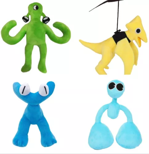 Kit Pelúcia Rainbow Friends Roblox Boneco Blue Azul e Green