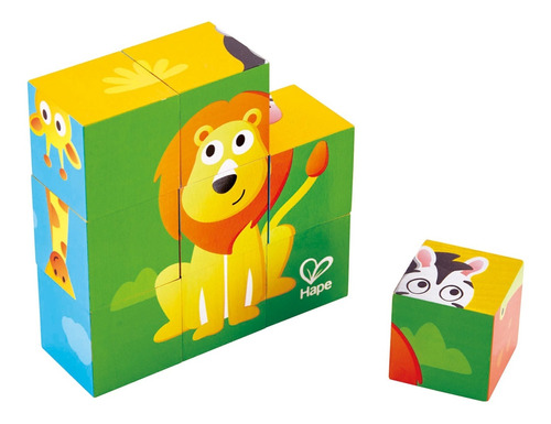 Puzzle De Bloques Animales De La Selva Hape Hape