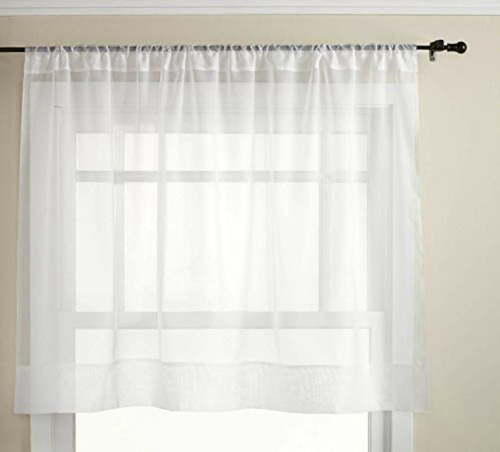Stylemaster Elegance 60 By 36-inch Sheer Voile Panel, White