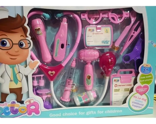 Set De Doctor Juguete Niñas Niños Con Luz Y Sonido Médico Nv