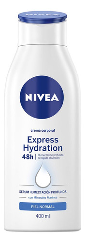  2 Pack Crema Corporal Hidratacion Express Nivea 400 Ml