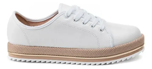 MLB 1222608725 Tnis Beira Rio Feminino Casual Flatform Original Promoco JM