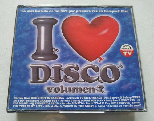 I Love Disco Volumen 2 Lo Mas Bailado Boxset De 3 Cds 