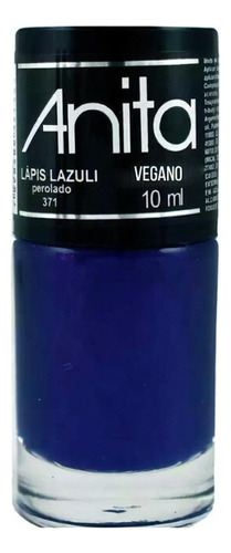 Esmalte Anita Lápis Lazuli Perolado Vegano 371 10ml Azul