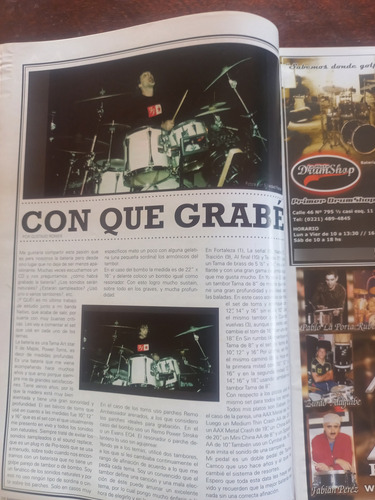 Revista Bateristas Al Sur N° 22 Año 2008 #fa (Usado)