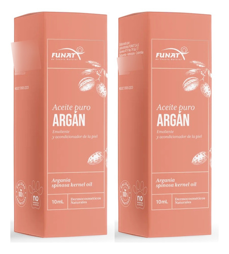Aceite Esencial Puro Argan X10ml X2