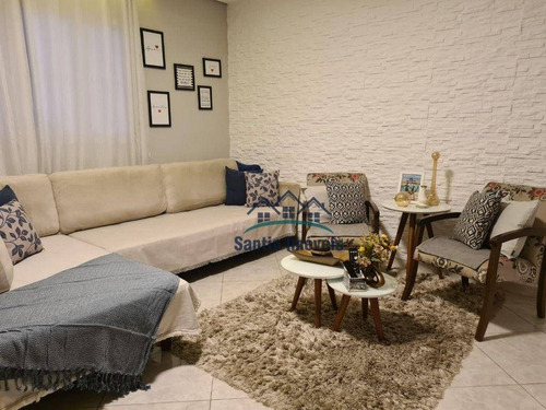 Imagem 3 de 30 de Sobrado Com 3 Quartos, (01 Suíte) Espaço Gourmet, Mobiliado, 02 Vagas Cobertas À Venda, 150 M² - Jardim Teles De Menezes - Santo André - So0404