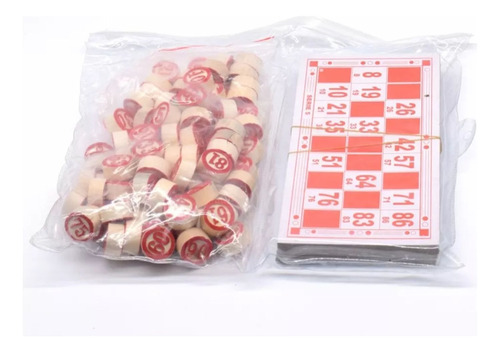 Juego De Bingo De Madera Para Niños Incluye 48 Cartones