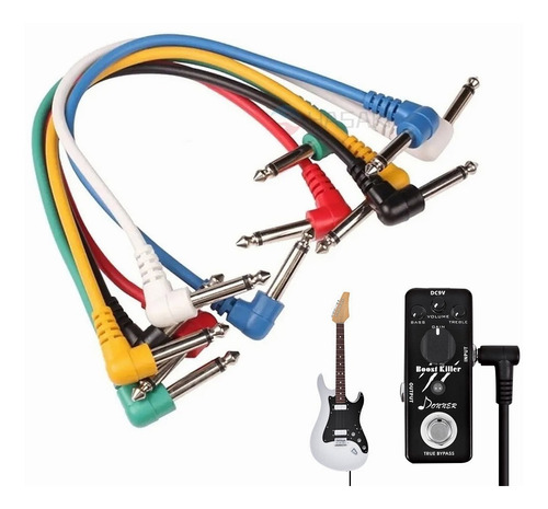 Cables Para Puente De Pedal De Guitarra De 6.3mm, 6 Piezas