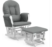 Comprar Silla Mecedora Banco, Mama Lactancia Bebe Blanca Gris Oscuro