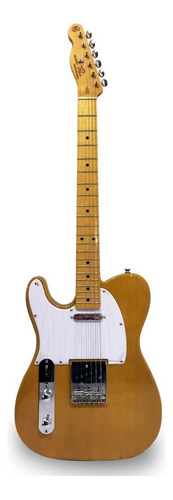 Guitarra Eléctrica Para Zurdo Sx Vintage Series Ftl-50 Telecaster De Tilo 2000 Butterscotch Blonde Brillante Con Diapasón De Arce