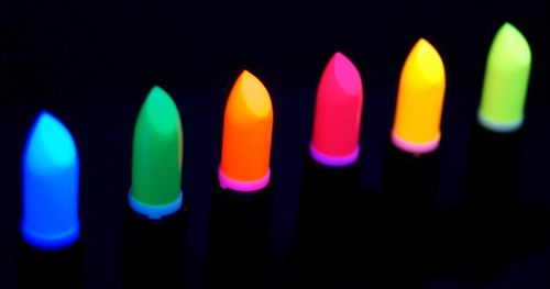 Cotillon Maquillaje Labiales Fluo Fiestas Neon X 8 Unidades