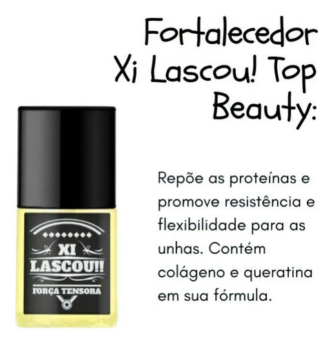 Kit 4 Bases Fortalecimento Unhas Com Formol - Top Beauty
