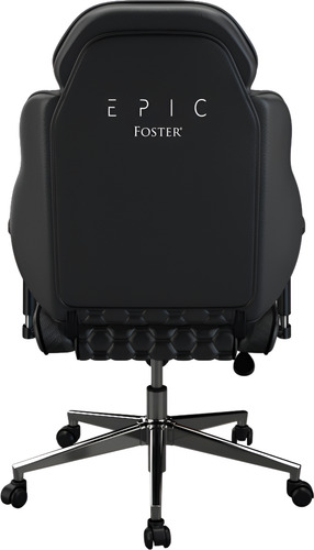 Butaca Gamer Epic Foster E-roar Negro Cuero Sintético