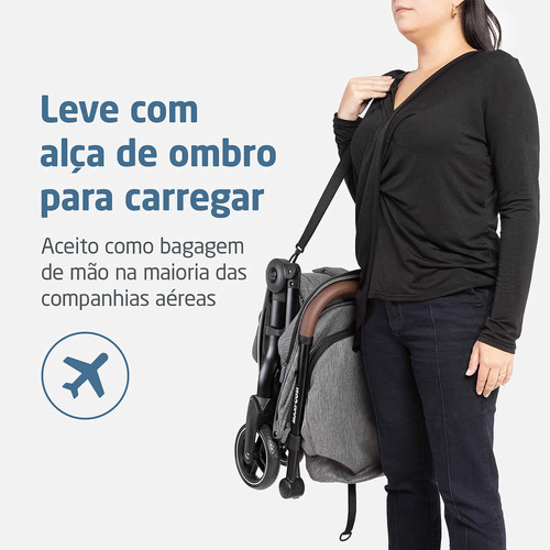 Carrinho Eva³ Com Bebê Conforto E Base Maxi Cosi