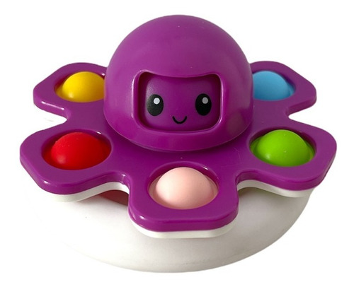 Pulpo Push Pop It Spinner Juguete Fidget Sensorial Didáctico