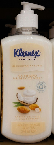 Jabon Para Manos Kleenex Cuidado Humectante Coco Y Almendras