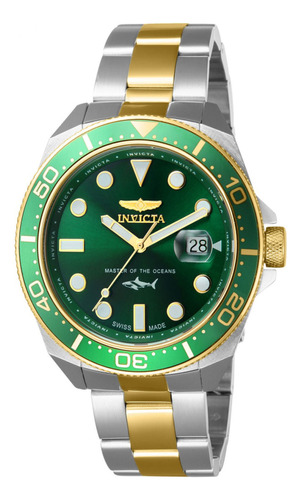 Reloj Para Hombres Invicta Pro Diver 39873 Oro, Acero