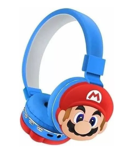 Audífonos Bluetooth De Mario Bross Headset Niños Y Niñas