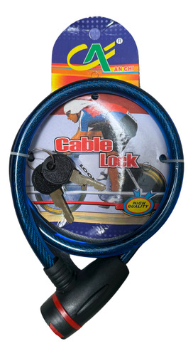 Candado Antirrobo Acero Reforzado Para Bicicleta Con Llaves