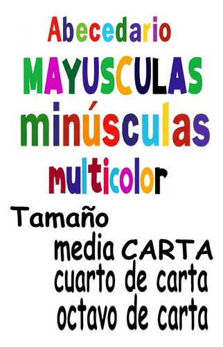 Foamy Set Abecedario May Min Media Cuarto Octavo De Carta