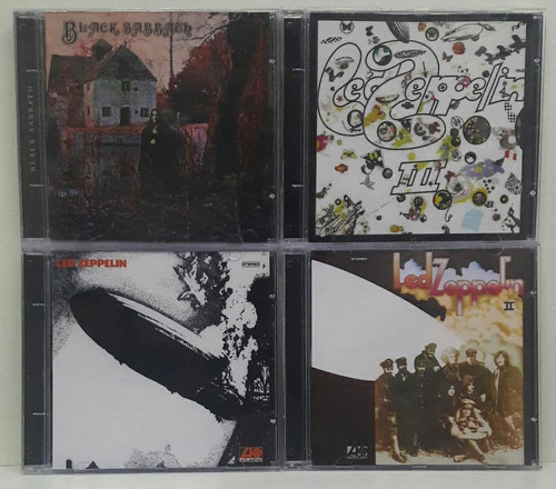 Kit 4 Cds Led Zeppelin E Black Sabbath - Lacrado