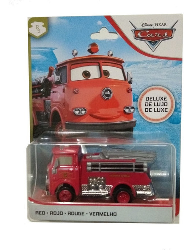 Disney Cars De Lujo Rojo Bombero Escala 1:55