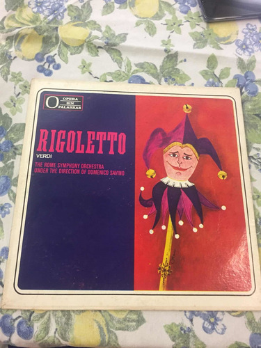 Disco Lp Vinilo Rigoletto Verdi Opera Sin Palabras Savino