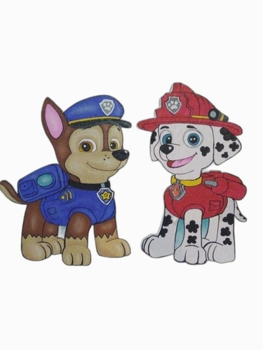 Tope Para Torta Paw Patrol En Masa Flexible