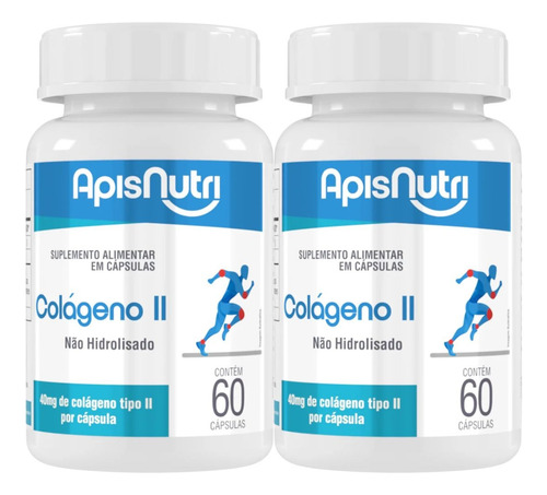 2x Colágeno Tipo 2 Articulação Apisnutri Puro Original