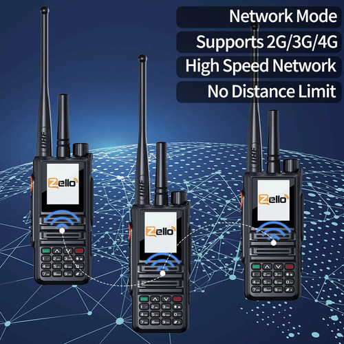 Abbree Gp-889 Rádio Analógico Uhf E 4g Poc Wi-fi E Bluetooth