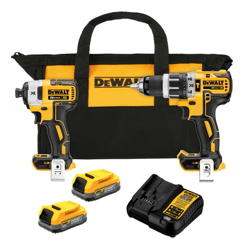 Kit Taladro Percutor/atornillador 20v Max Dewalt Dck287e2-b3