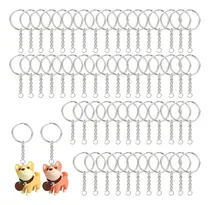Comprar 200 Pcs Argolla Llavero 25mm + Unión Cadena + Argolla Unión