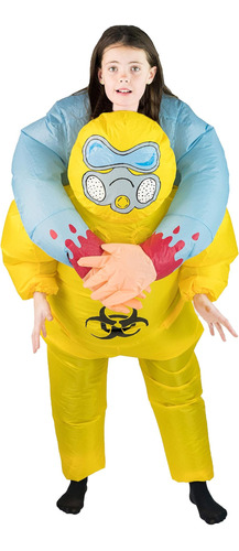 Disfraz Inflable De Bodysocks Yellow Hazard Hazmat Zombie Vi