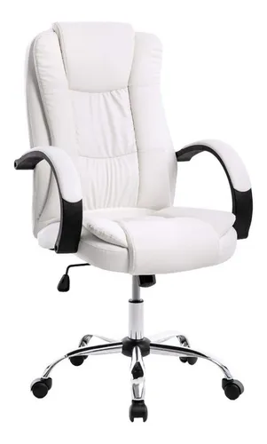 Oulet Sillon Ejecutivo Oficina Blanca Eco Cuero Premium