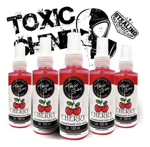 Toxic Shine | Cherry | 120cc | Fragancia / Perfume / Auto