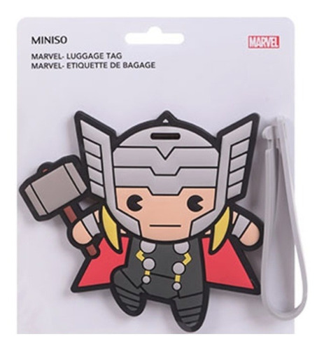 Tag Identificador Bagagem Mala Marvel Miniso - Thor