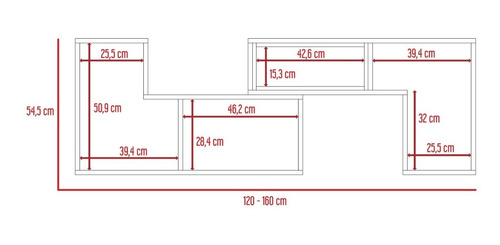 Rack Extensible Tv 40 + Biblioteca Escalera - Rovere