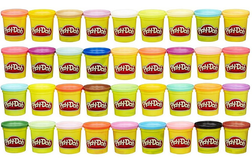 Play-doh Plastilina 3 Onz  X 36 Colores Surtidos No Tóxico